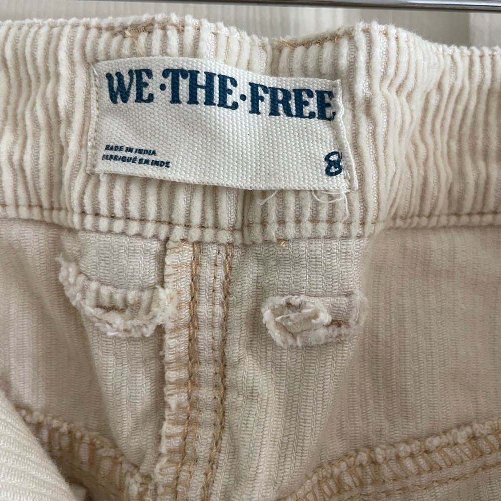 Cream long Corduroy skirt - Picture 5 of 5